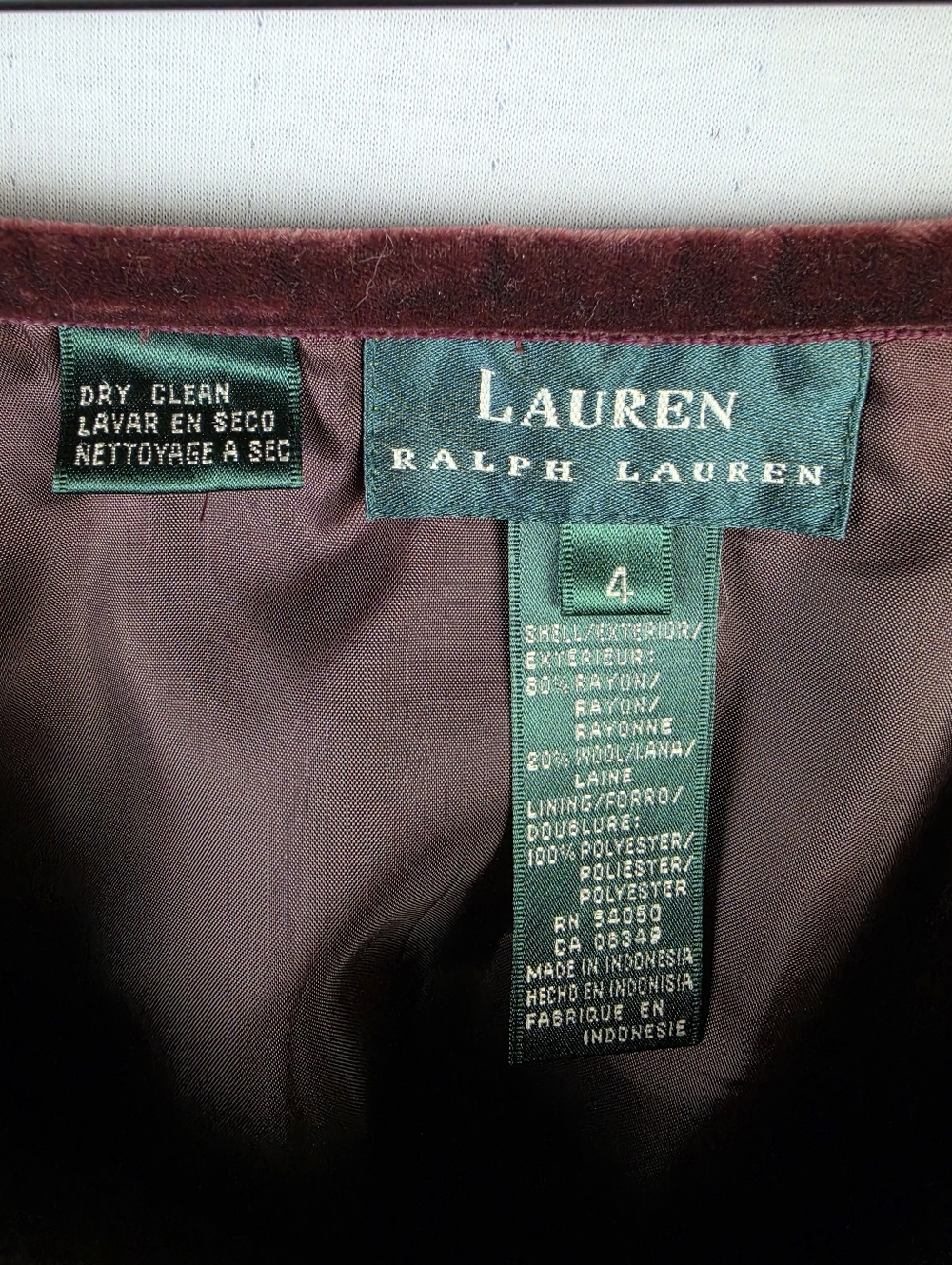 LAUREN Ralph Lauren Midi Skirt Wool Rayon A-line Paisley Print Boho Y2K size 4 - Picture 4 of 9
